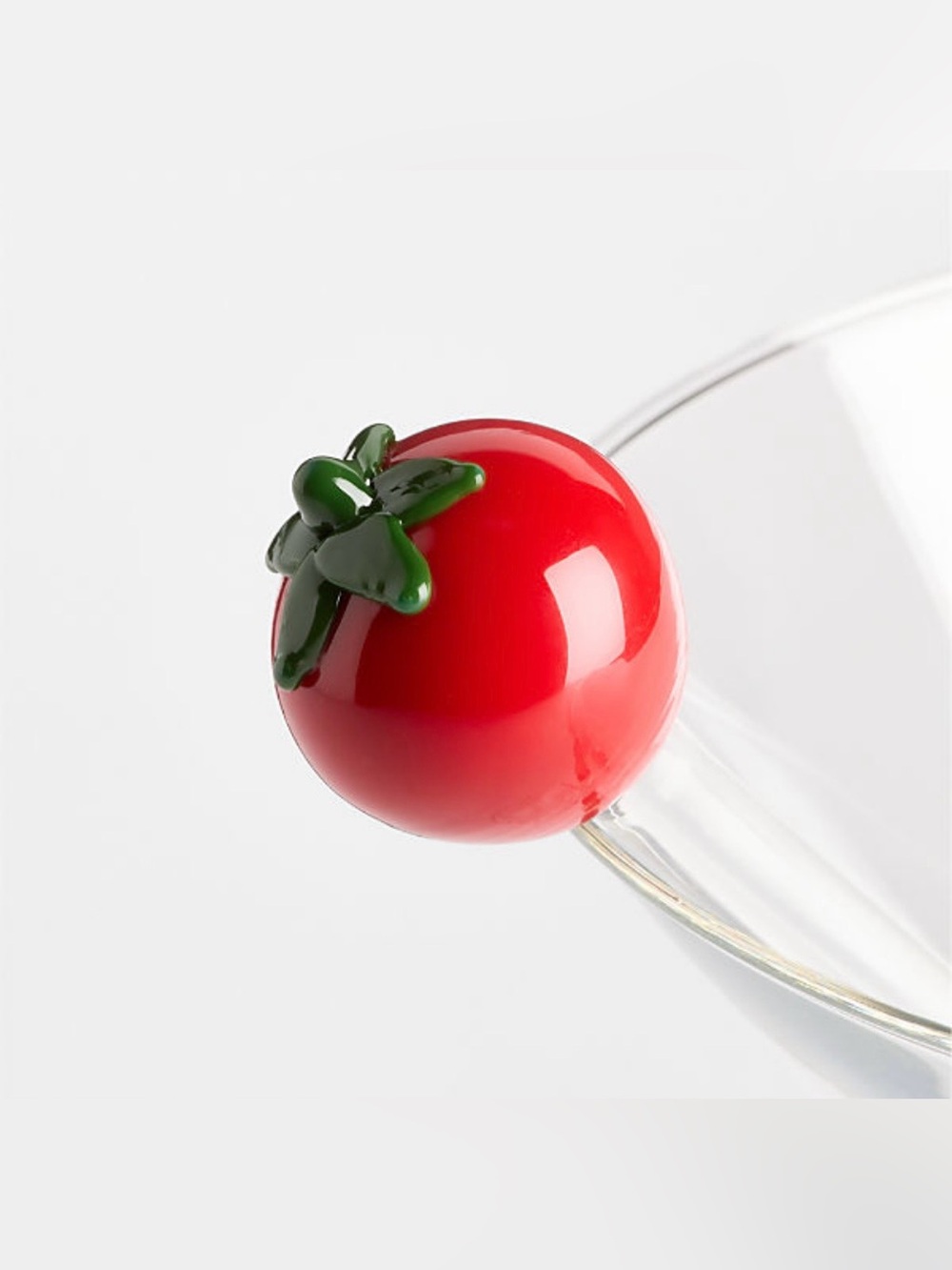 New! 🍅 Crate&Barrel Hand-Blown Glass Cocktail Picks/Stirrers-Set of 6 - Picture 2 of 5